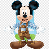 Disney Mickey Mouse Lederhosen Oktoberfest Balloon 